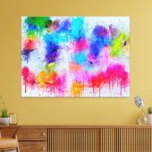 Abstracte Waterverf Canvas Afdruk (Insitu (Woonkamer))