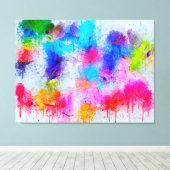 Abstracte Waterverf Canvas Afdruk (Insitu (Houten vloer))