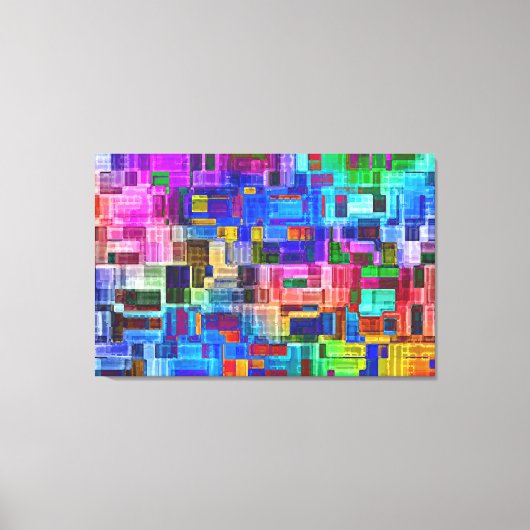 Abstracte Waterverf Canvas Afdruk (Voorkant)