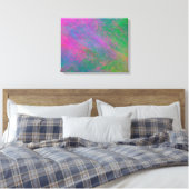 Abstracte Waterverf Canvas Afdruk (Insitu (Slaapkamer))