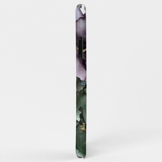 Abstracte Waterverf Deep Forest Plum Case-Mate iPhone Case (Achterkant/rechts)
