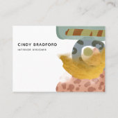 Abstracte Waterverf - Dierafdrukken Visitekaartje (Voorkant)