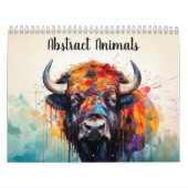 Abstracte Waterverf dieren Kalender (Hoes)
