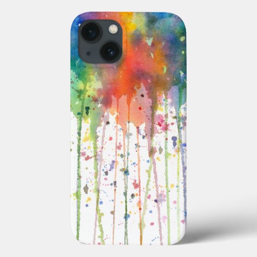 Abstracte waterverf druppelkunst Case-Mate iPhone case (Achterkant)