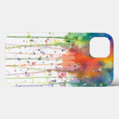 Abstracte waterverf druppelkunst Case-Mate iPhone case (Achterkant (horizontaal))
