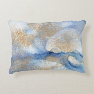 Abstracte Waterverf en gouden schilderijen Accent Kussen