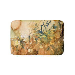 Abstracte waterverf en oude achtergrond badmat