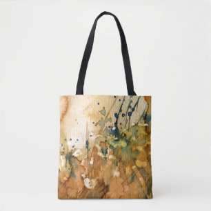 Abstracte waterverf en oude achtergrond draagtas