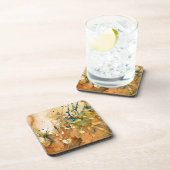 Abstracte waterverf en oude achtergrond drankjes onderzetter (Rechterzijde)