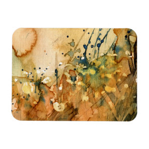 Abstracte waterverf en oude achtergrond magneet