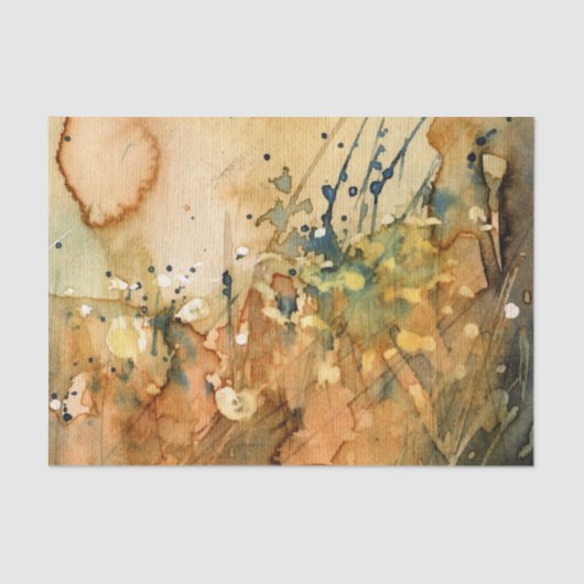 Abstracte waterverf en oude achtergrond tissuepapier (Voorkant)