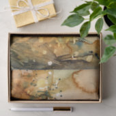 Abstracte waterverf en oude achtergrond tissuepapier (Geschenk)