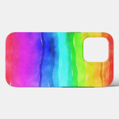Abstracte Waterverf gekleurde strips regenboog Case-Mate iPhone Case (Achterkant (horizontaal))