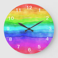 Abstracte Waterverf gekleurde strips regenboog