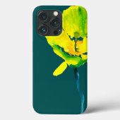 Abstracte waterverf gele bloem Case-Mate iPhone case (Achterkant)
