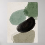 Abstracte Waterverf geometrisch, Abstract, minimaa Poster (Voorkant)