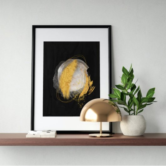 Abstracte Waterverf geometrisch, Abstract, minimaa Poster