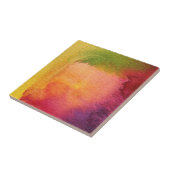 Abstracte waterverf geschilderde achtergrond tegeltje (Zijkant)