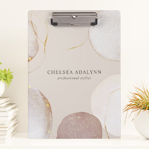 Abstracte Waterverf Glittering Luxury Elegant Gold Klembord