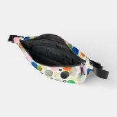 Abstracte waterverf goud glitters kunst + monogram heuptasje (Open)