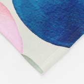 Abstracte Waterverf Gouden Glitter Art Fleece Deken (Hoek)