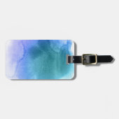 Abstracte waterverf handgeschilderde achtergrond 1 bagagelabel (Voorkant horizontaal)