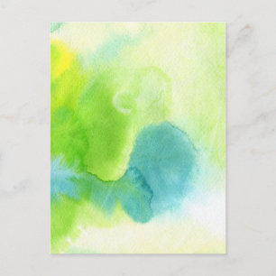 Abstracte waterverf handgeschilderde achtergrond 1 briefkaart
