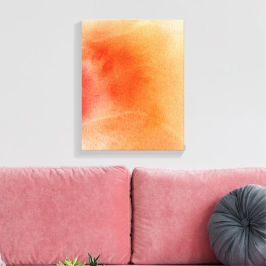 Abstracte waterverf handgeschilderde achtergrond 1 canvas afdruk (Insitu (Woonkamer))