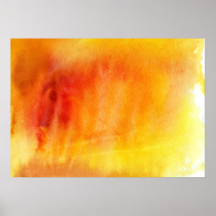 Abstracte waterverf handgeschilderde achtergrond 1 poster