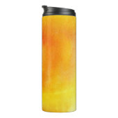 Abstracte waterverf handgeschilderde achtergrond 1 thermosbeker (Geroteerd rechts)