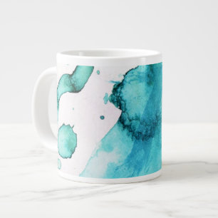 Abstracte waterverf handgeschilderde achtergrond 2 jumbo mok