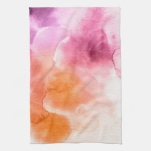 Abstracte waterverf handgeschilderde achtergrond 3 theedoek