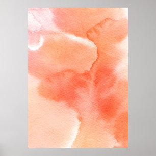 Abstracte waterverf handgeschilderde achtergrond poster