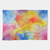 Abstracte Waterverf Heldere, levendige kleuren sch Theedoek (Horizontaal)