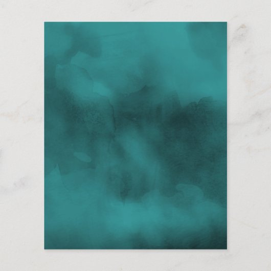 Abstracte Waterverf huwelijksuitnodiging Flyer (Achterkant)