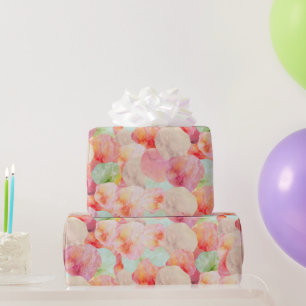 Abstracte Waterverf Ice Cream Scoops Cool Pastel Cadeaupapier