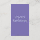 Abstracte waterverf-inktvlinder visitekaartje (Achterkant)