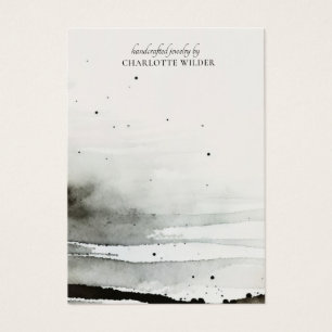 Abstracte Waterverf Kaarten voor juwelenweergave Visitekaartje