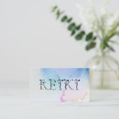 *~* Abstracte Waterverf kalmeren Visitekaartje (Staand voorkant)