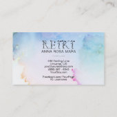 *~* Abstracte Waterverf kalmeren Visitekaartje (Achterkant)