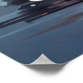 Abstracte Waterverf Kat Expressionisme Schilderen Poster (Hoek)