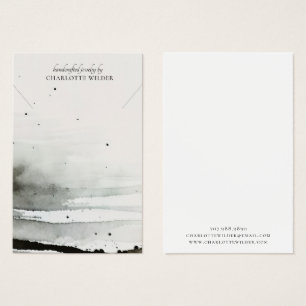 Abstracte Waterverf Ketting Sieraden Display Kaart