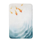 Abstracte Waterverf Koi Fish Serenity Badmat (Voorkant Verticaal)