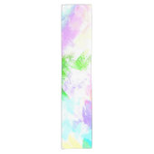 Abstracte waterverf korte tafelloper (Voorkant)