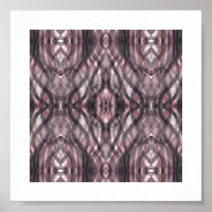 Abstracte waterverf kunst in rood poster
