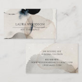 Abstracte Waterverf kunsttherapeut Visitekaartje (Voorkant / Achterkant)