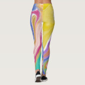 Abstracte Waterverf Leggings (Achterkant)