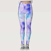 Abstracte Waterverf Leggings (Voorkant)