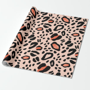 Abstracte waterverf luipaard. Dierlijke printpatro Cadeaupapier