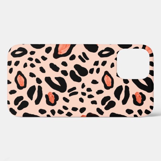 Abstracte waterverf luipaard. Dierlijke printpatro Case-Mate iPhone Case (Achterkant (horizontaal))